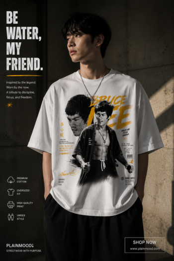 Bruce Lee Be Water My Friend Oversized T-Shirt for Men & Women
