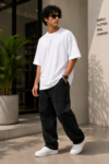 Plain over size white t shirt online store in india from lulu apparels